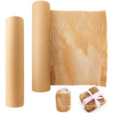 Degradable Roll Kraft Paper Brown Honeycomb 500mm Kraft Packaging Cushion Paper